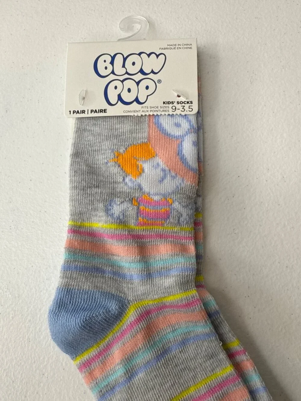 Kids Candy Crew Socks Size 9-3.5 Colorful Novelty Food Theme NWT